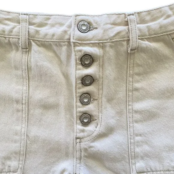 Free People Jesse carpenter short - sz 26 - high waisted - cotton - summer - Picture 7 of 10